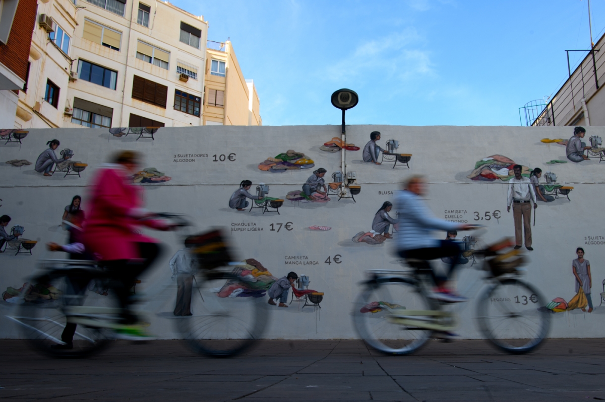 El mural de Escif se queda (de momento): Conselleria y Diputación encauzan una solución para salvarlo