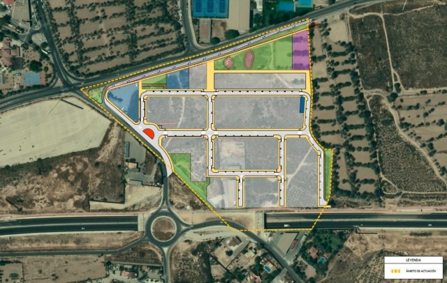 Así se plantea la urbanización del nuevo sector frente a Los Palmerales en Elche, por 5,3 millones