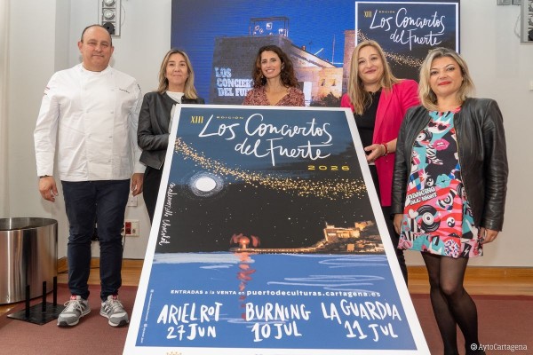 Ariel Rot, Burning y La Guardia, en Los Conciertos del Fuerte de Cartagena: barco turístico, música y tapa