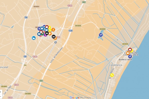 Almenara lanza un mapa interactivo para fomentar el comercio local a través de la web municipal