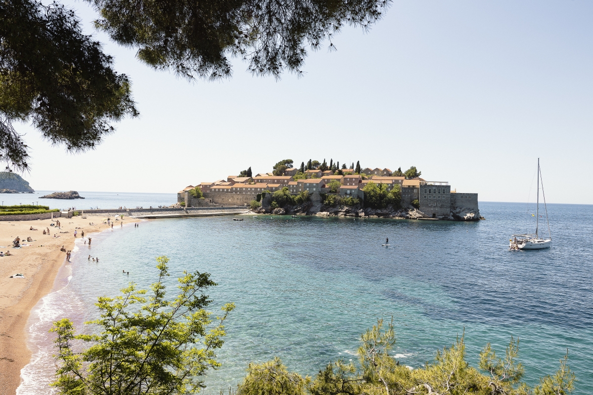 La isla de Sveti Stefan 