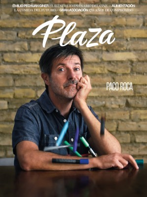 Paco Roca, portada de agosto de la revista Plaza

