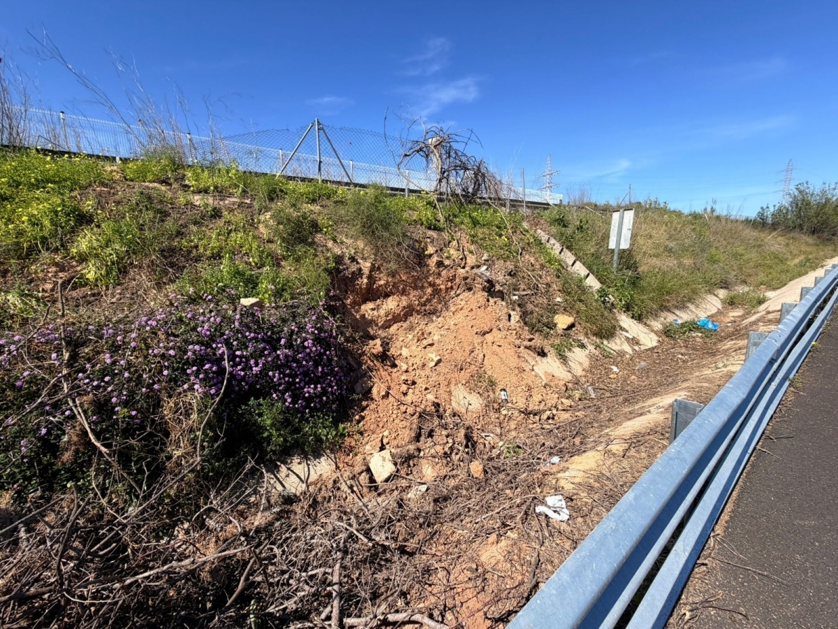 La Generalitat inicia en Torrent la restauración del entorno de la CV-33 afectado por la Dana