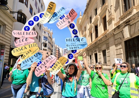 El TSJCV rechaza suspender los servicios mínimos fijados por la Conselleria para la huelga de docentes