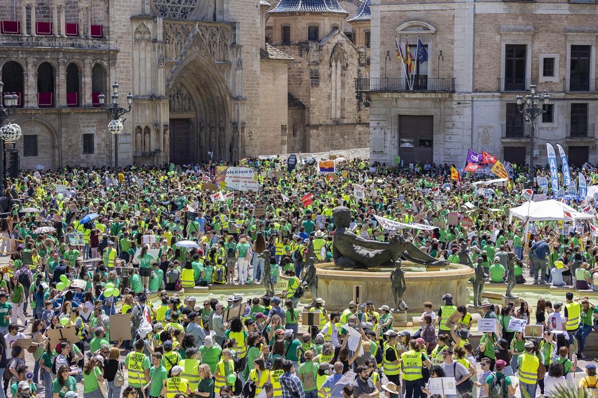 La huelga educativa en València el 11 de mayo de 2026, en imágenes