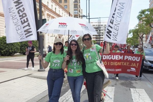 La huelga educativa mantiene su apoyo en Castellón: Conselleria cifra el seguimiento en un 32 % y los sindicatos lo suben al 75 %