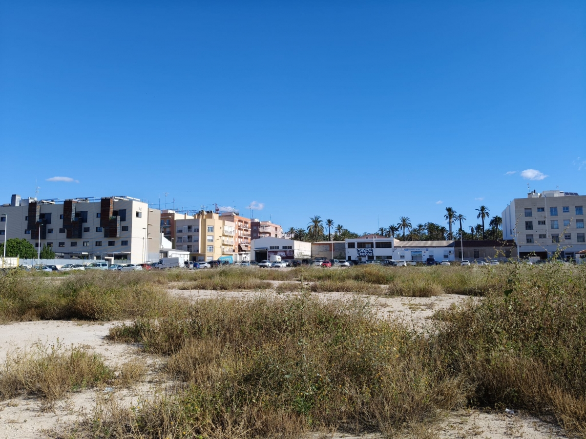 Aspecto actual del solar -