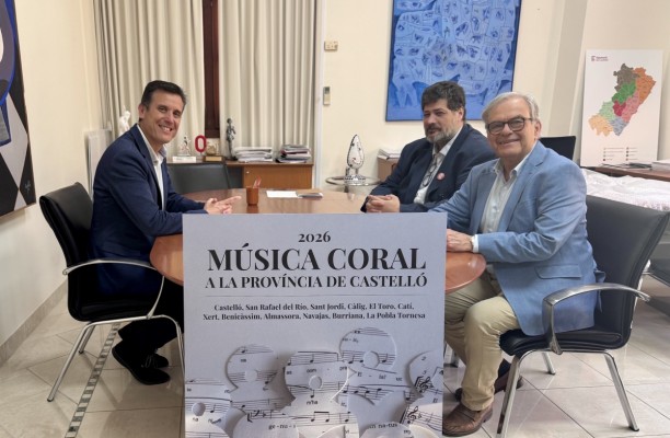 La Diputación y la Federació de Cors acercarán la música coral a 20 localidades de Castellón