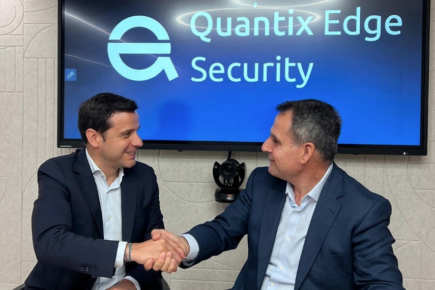 Víctor Rodriguez, CEO & Founder de Pinchaaqui.es, y Jose Trigueros, Presidente de Quantix Edge Security.