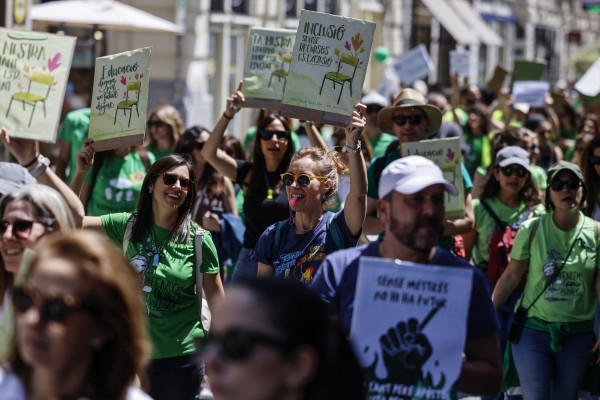 Educación cifra el seguimiento definitivo de la cuarta jornada de la huelga en el 24,05%