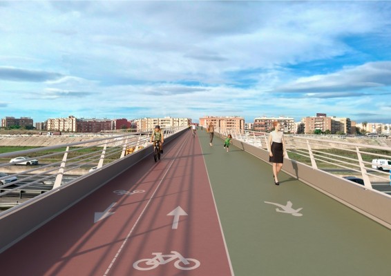 Xirivella tendrá una nueva pasarela ciclopeatonal entre el Barrio de la Luz y la Avenida del Turia