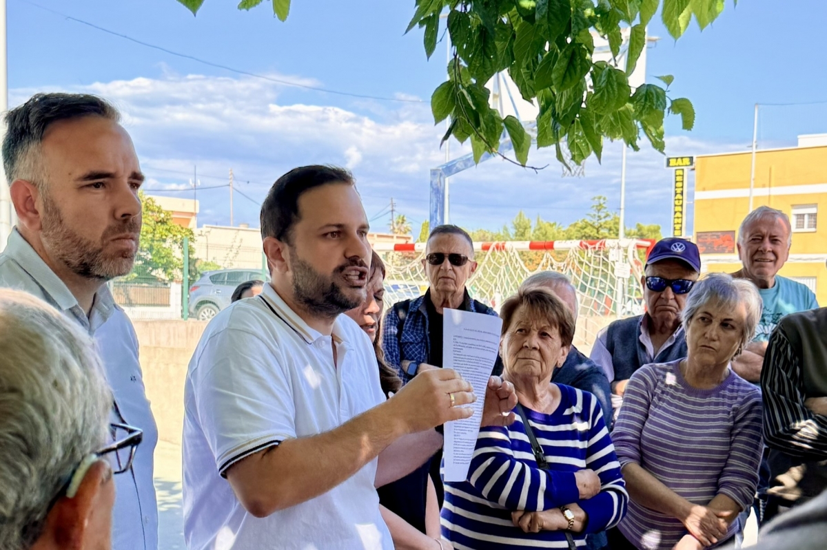 Los miembros del PSPV de Castelló, Rafa Simó y José Luis López.