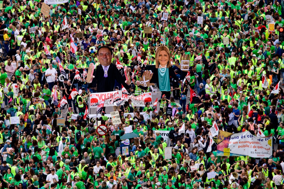 La huelga educativa del 15 de mayo de 2026, en imágenes