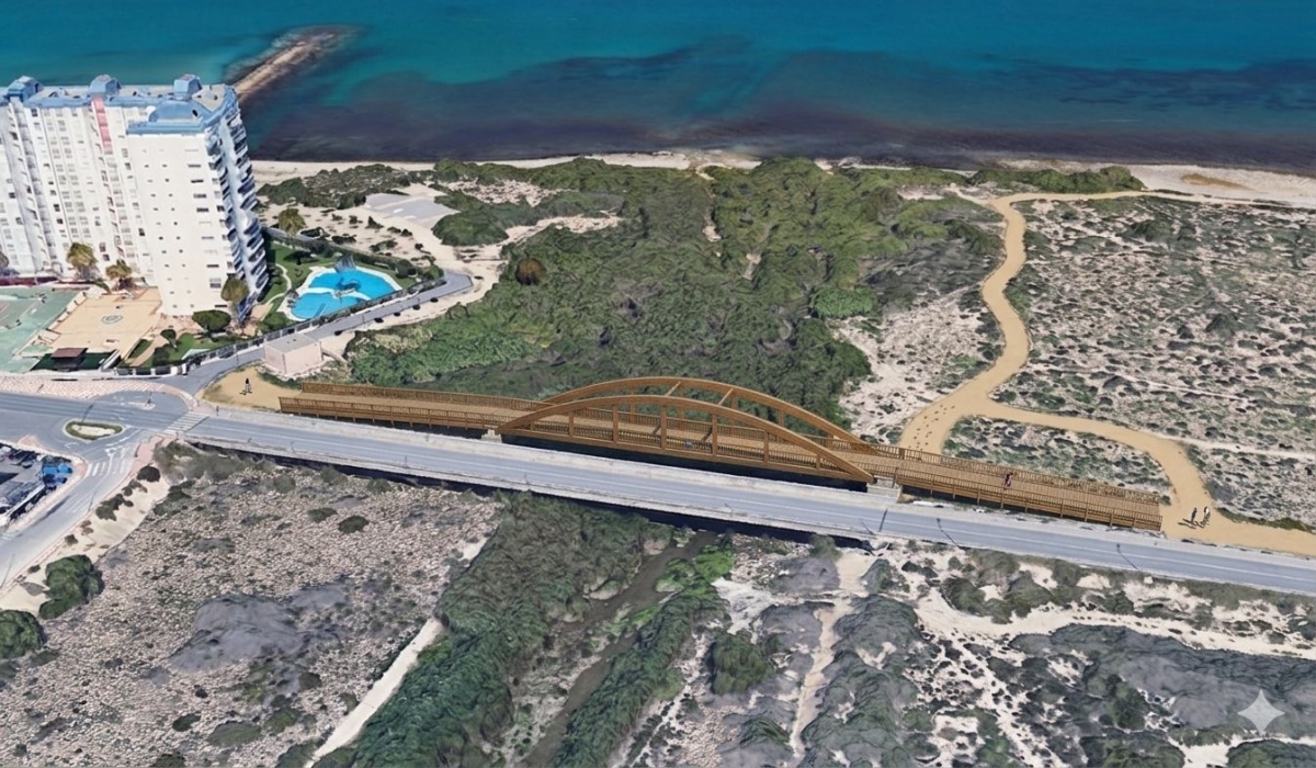 El Consell proyecta una pasarela sobre la desembocadura del Monnegre para unir los paseos de El Campello y Muchavista