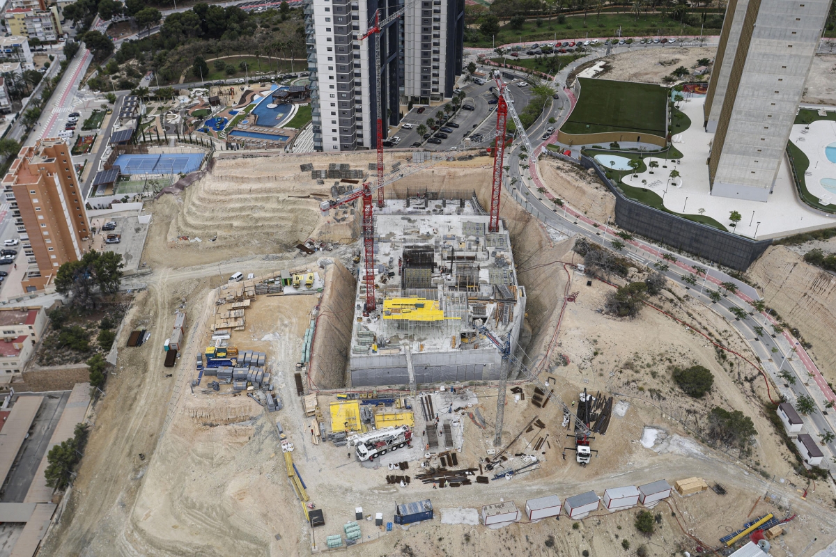 El residencial más alto de Europa comienza a alzarse en Benidorm, la TM Tower