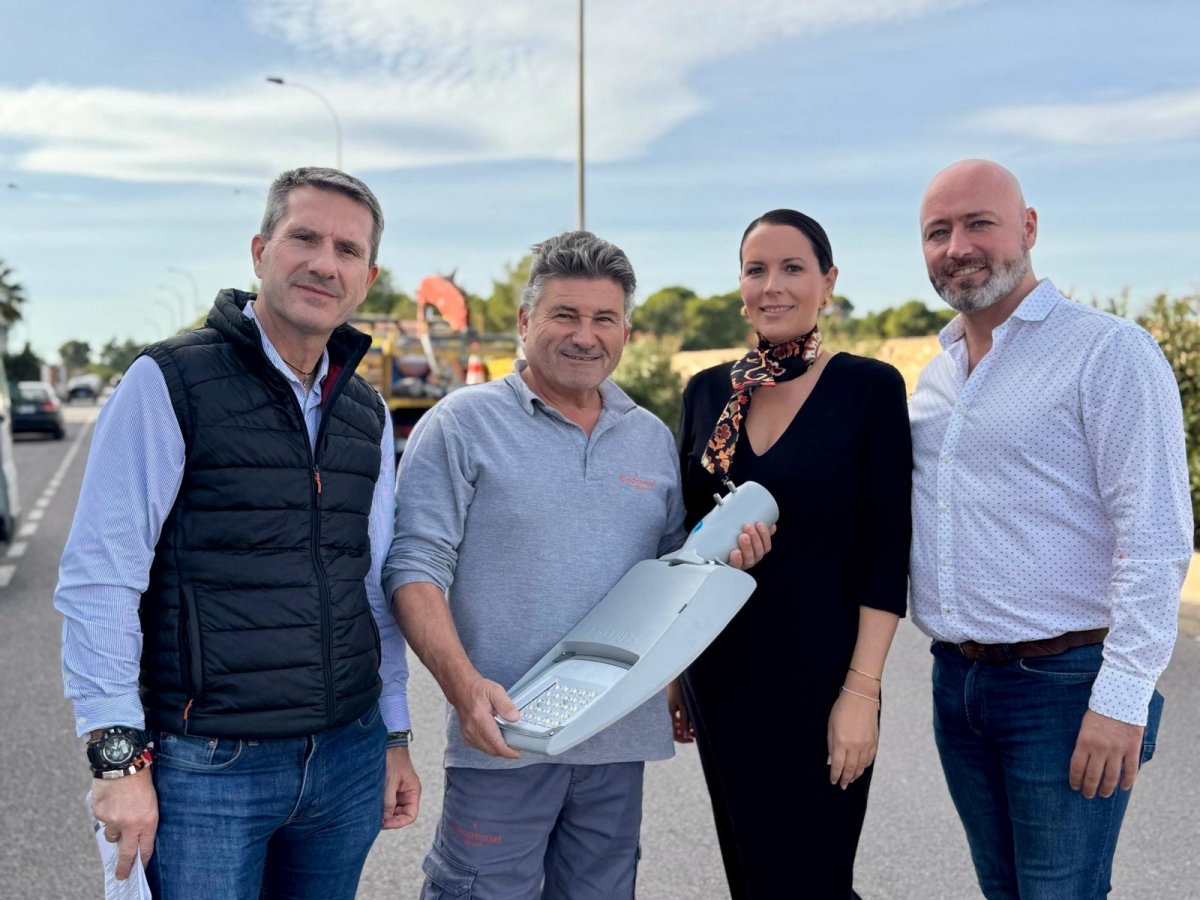Moncada completará la renovación integral de su alumbrado  público con cerca de 950 nuevas luminarias LED