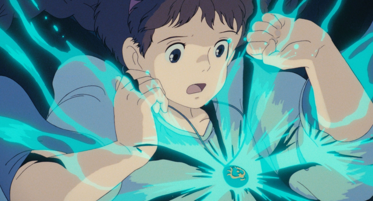 La explosio?n de color y la simplificacio?n de los rostros muestran una voluntad miyazakiana de entretener a la infancia