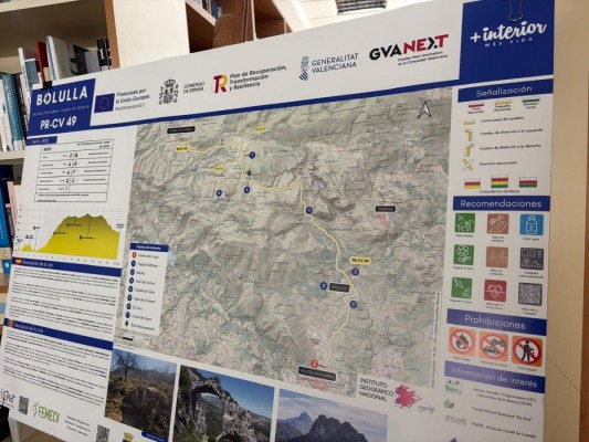 La Generalitat destaca actuaciones para promocionar senderos de 21 municipios en riesgo de despoblación