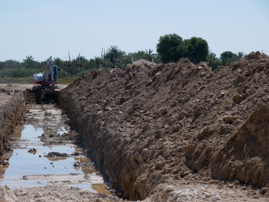 Crevillent inicia la primera fase de instalación de drenaje sostenible en Rincón de los Pablos