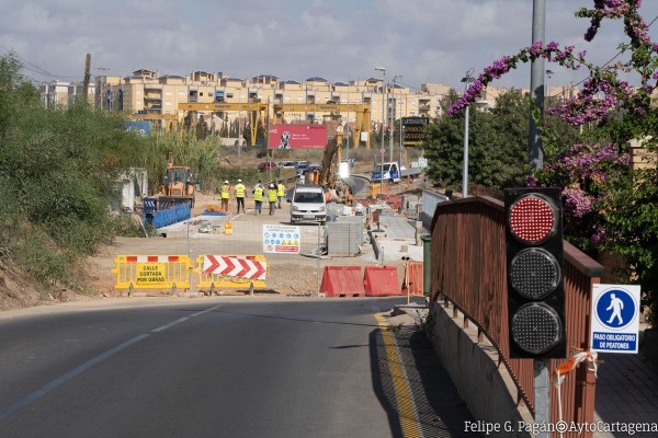 La carretera de Canteras estará cortada para terminar el puente sobre la rambla
