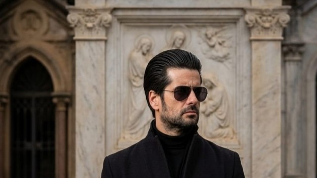 Poesía en el cementerio: Vicente Ferez recita los versos de su poemario 'Necrópolis' en Cocentaina