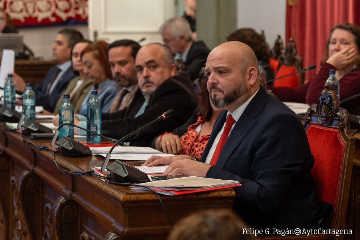 El último Pleno antes de la moción de censura en Cartagena enfrenta este jueves a un gobierno en retirada y una oposición ya en campaña