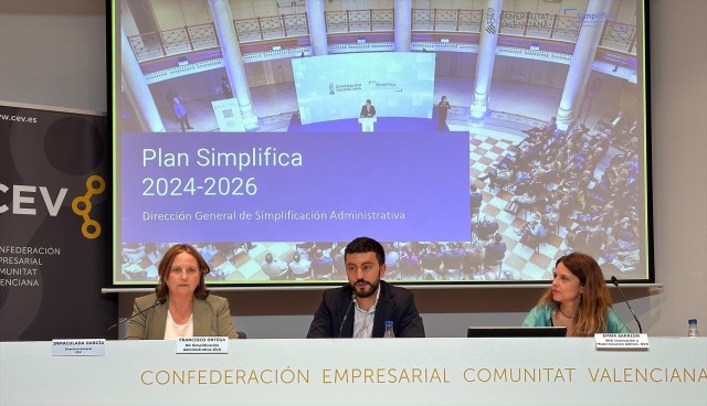 El Consell destaca en la CEV que el Plan Simplifica reducirá 