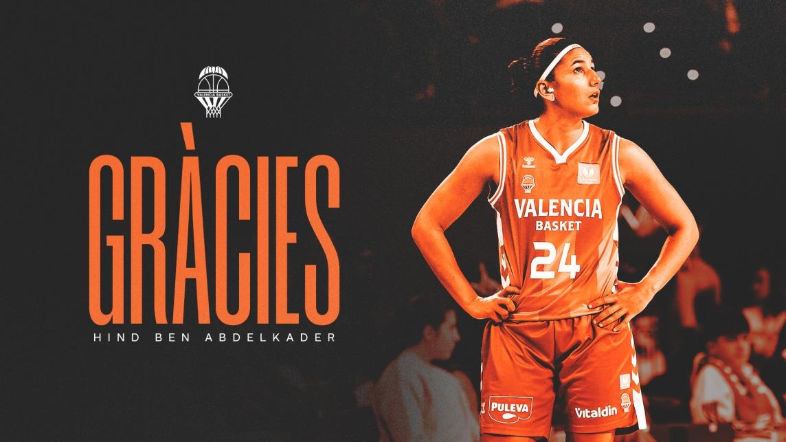 Valencia Basket confirma la salida de Hind Ben Abdelkader tras finalizar su contrato