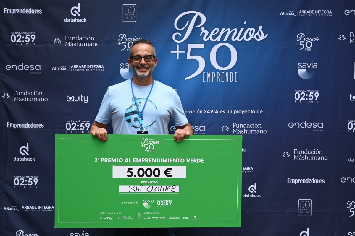 Kai Clothes, desde Elche, gana el segundo galardón de Emprendimiento Verde de los Premios +50 Emprende