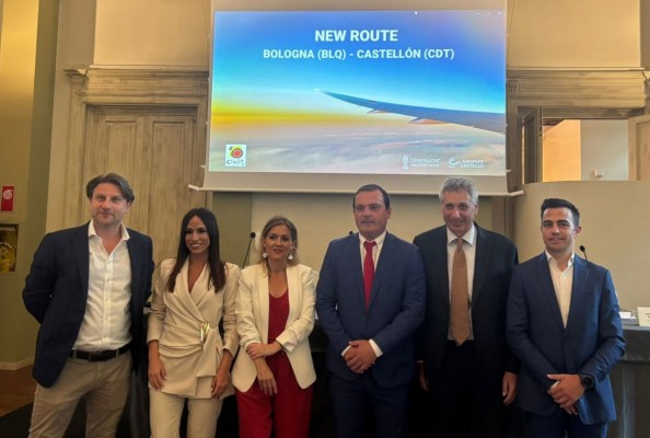 El aeropuerto de Castellón y Turespaña promocionan en Bolonia la nueva conexión que arranca el 1 de junio 
