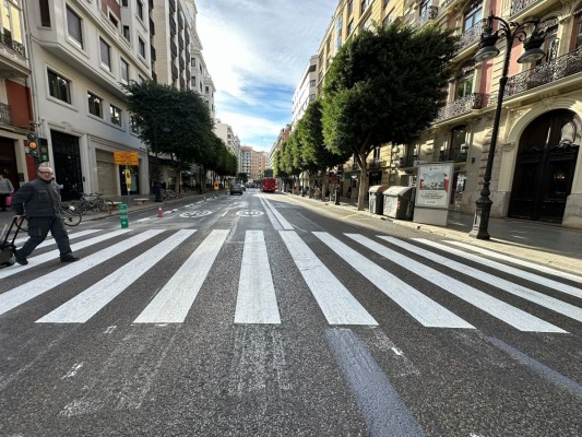 València tiene previsto acabar la reforma de Colón y Marqués del Túria antes de Navidad