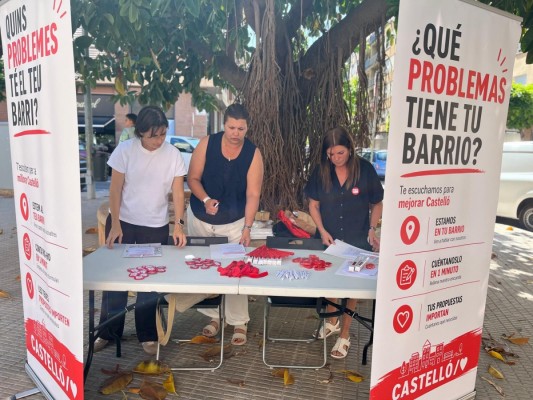 El PSPV inicia una campaña en los barrios de Castelló para 