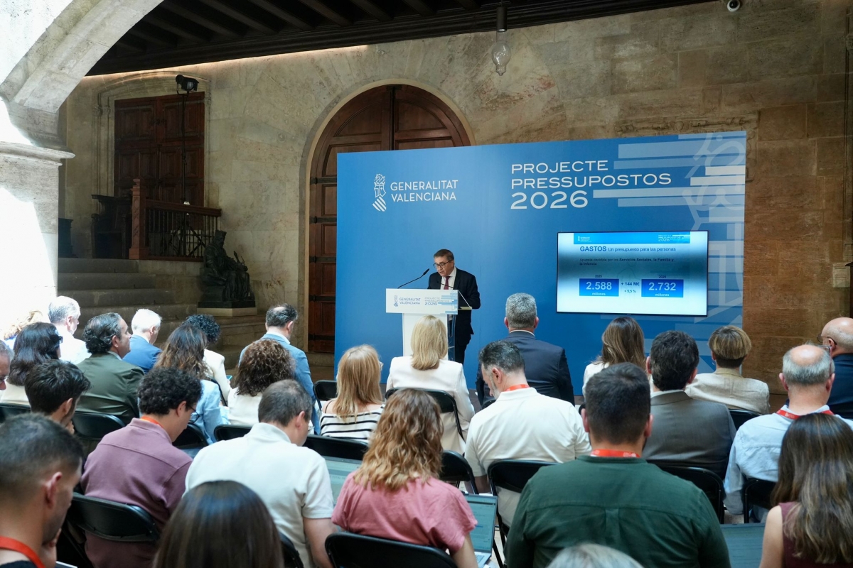 El Consell aprueba unos presupuestos con un gasto real de 26.051 millones, un 0,76% menos