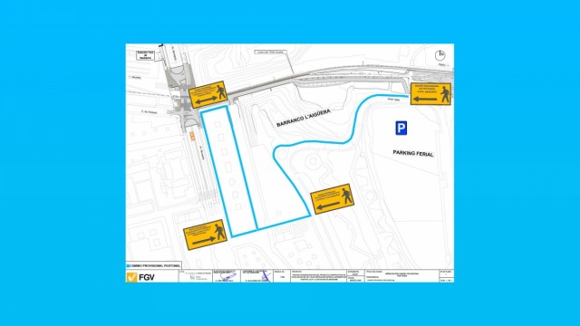 El paso peatonal de Benidorm que une las avenidas Beniardá e Italia estará cerrado hasta finales de agosto por obras