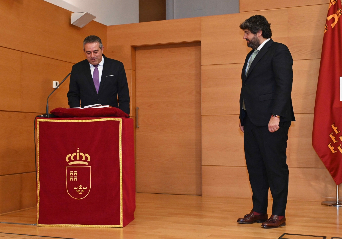 Joaquín Buendía y Fernando López Miras. - Foto: CARM Joaquín Buendía y Fernando López Miras.