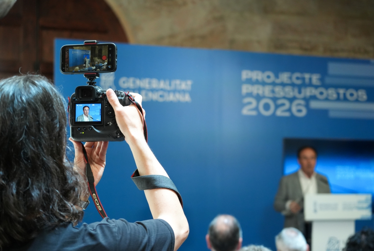 El president Pérez Llorca presenta el proyecto de Presupuestos. - Foto: EDUARDO MANZANA El president Pérez Llorca presenta el proyecto de Presupuestos.