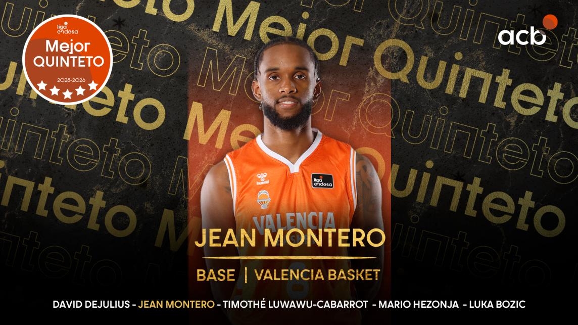 Jean Montero repite en el Mejor Quinteto de la Liga Endesa