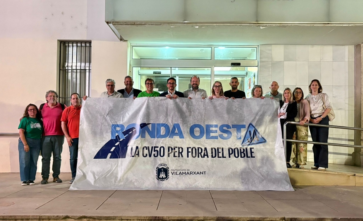 La corporación municipal de Vilamarxant exige la ejecución de la Ronda Oest.