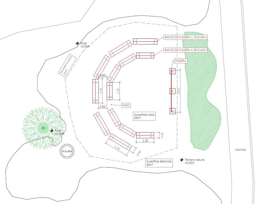Plano del ágora de la Cova Negra de Xàtiva. - Foto: AYUNTAMIENTO DE XÀTIVA Plano del ágora de la Cova Negra de Xàtiva.