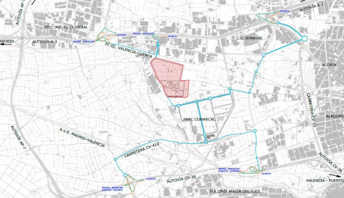 Un proyecto plantea transformar 500.000 metros cuadrados de Los Hornillos en una nueva zona industrial