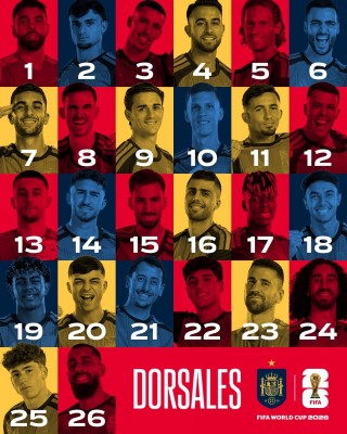 Los dorsales de España para el Mundial: Lamine Yamal el 19, Gavi el 9…