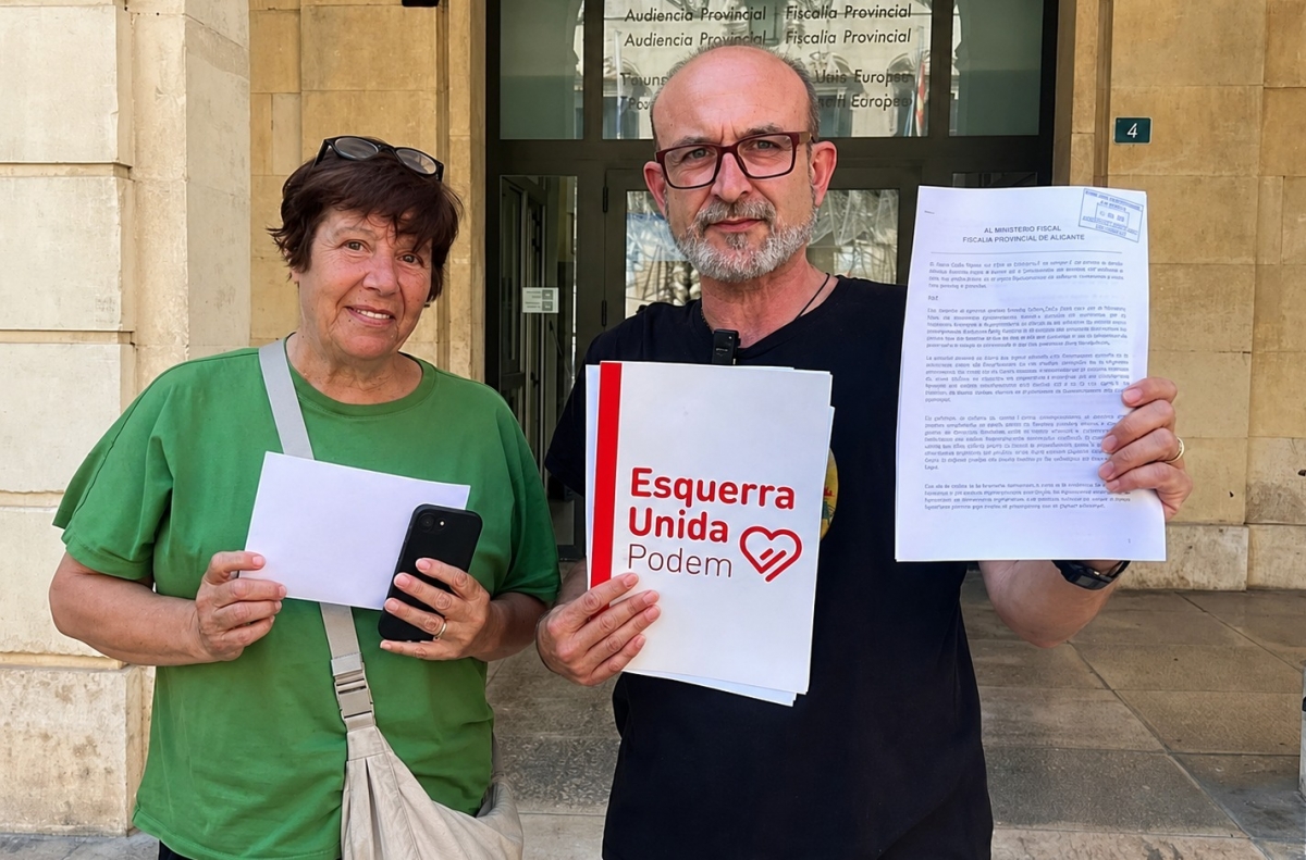 EU Podem lleva a Fiscalía la concatenación de contratos de defensa jurídica en Alicante