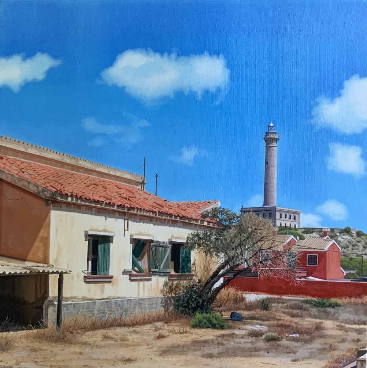 Cabo de Palos posa para María Treviño: primera exposición de la artista en el pueblo que inspira su obra