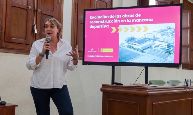 Avanzan las obras de reconstrucción de las instalaciones deportivas municipales en Benetússer