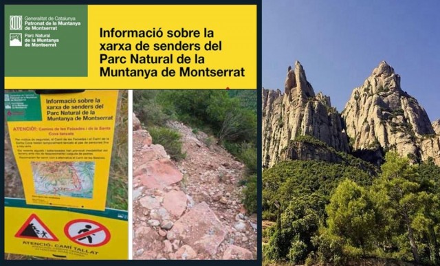 Las autoridades cierran por peligroso el sendero donde murió Isak Andic y recomiendan rutas alternativas a excursionistas
