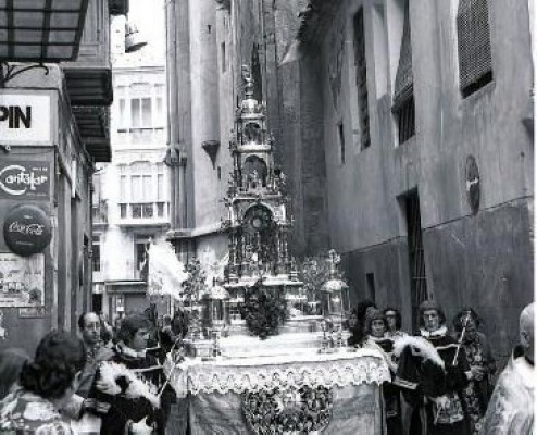 Alborotadores en el Corpus de 1876 en Murcia