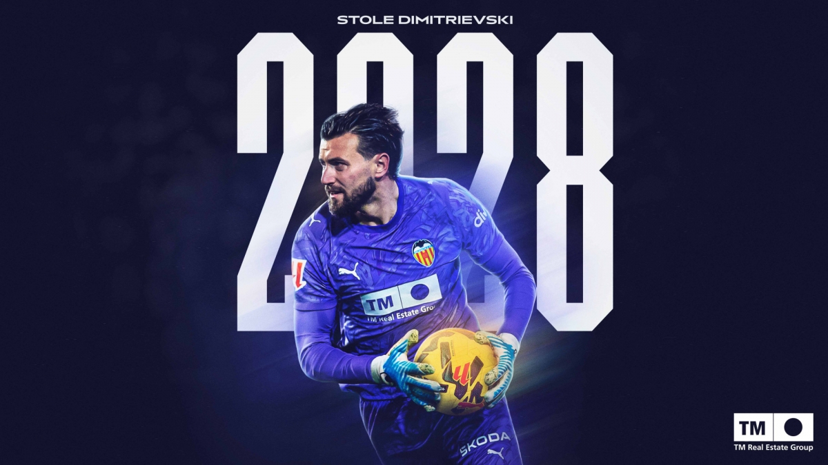 Dimitrievski renueva con el Valencia CF hasta 2028