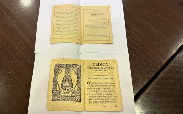 El Patronato del Misteri d'Elx recibe una donación de dos Programas de Fiestas históricos de 1741 y 1890