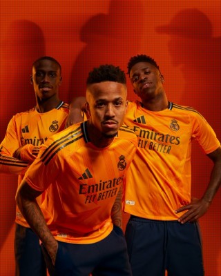 El Real Madrid vestirá de naranja en su segunda equipación para la temporada 2024/2025
