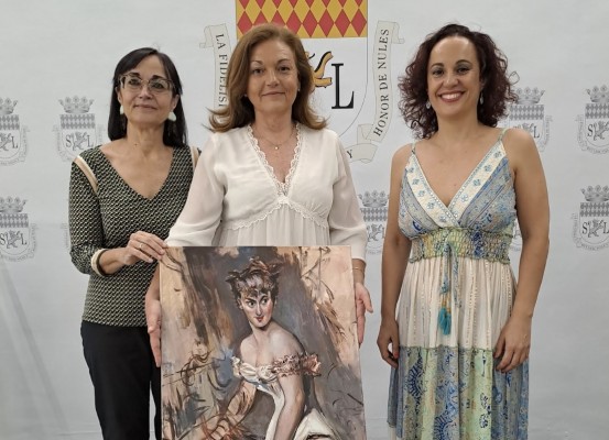 Nules promociona la cultura con la unión de charla y pintura en una acción performativa